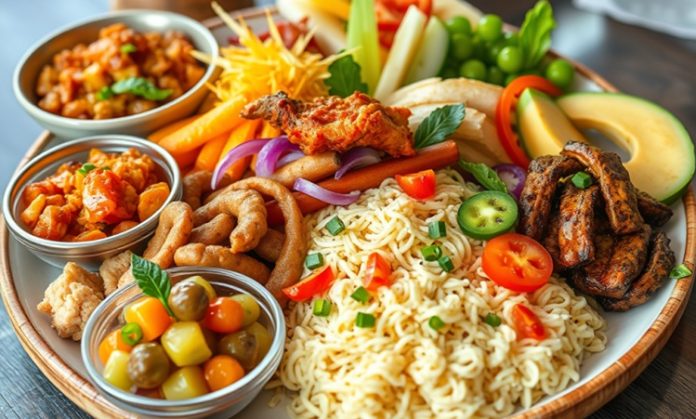 Guyana Mutfağı Guyana mutfağı, Afrika, Hindistan, Çin ve Karayip etkilerini bir araya getiren, kültürel çeşitliliğiyle dikkat çeken bir mutfaktır. Ülkenin sömürge geçmişi ve göçmen toplulukları, mutfak kültürünün gelişiminde önemli bir rol oynamıştır. Yemekler, hem günlük sofralarda hem de özel kutlamalarda kültürel bir miras olarak sunulur. Konulu bir haber görseli.