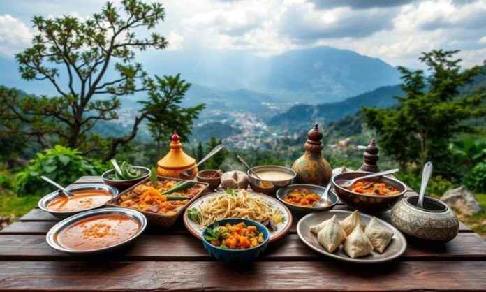 Nepal, Himalayaların eteklerinde yer alan ve zengin kültürel çeşitliliğe sahip bir ülkedir. Bu konum, Nepal mutfağının hem Asya hem de Tibet etkilerini bir araya getirmesine olanak tanımıştır. Pirinç ve baklagillerin temel besin maddesi olduğu bu mutfakta, baharatların ustaca kullanımı yemeklerin karakterini belirler. Nepal yemekleri, hem lezzet hem de görsellik açısından öne çıkarak kültürel bir deneyim sunar. Konulu bir haber görseli.